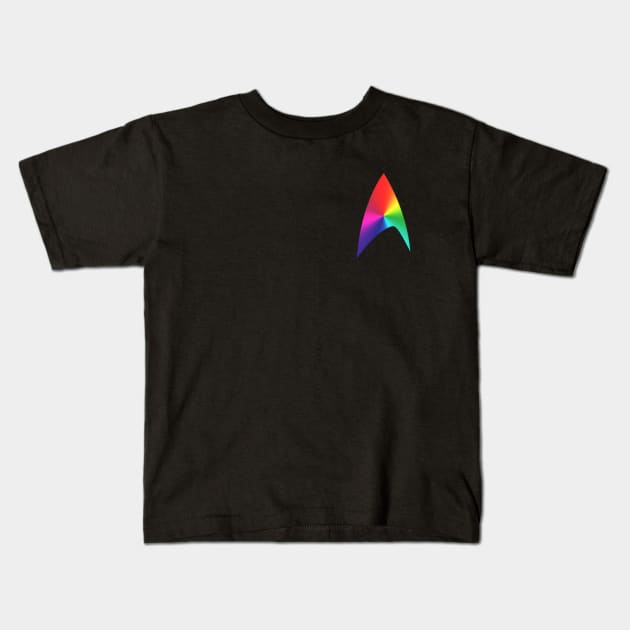 Starfleet Pride Kids T-Shirt by Spilled Ink